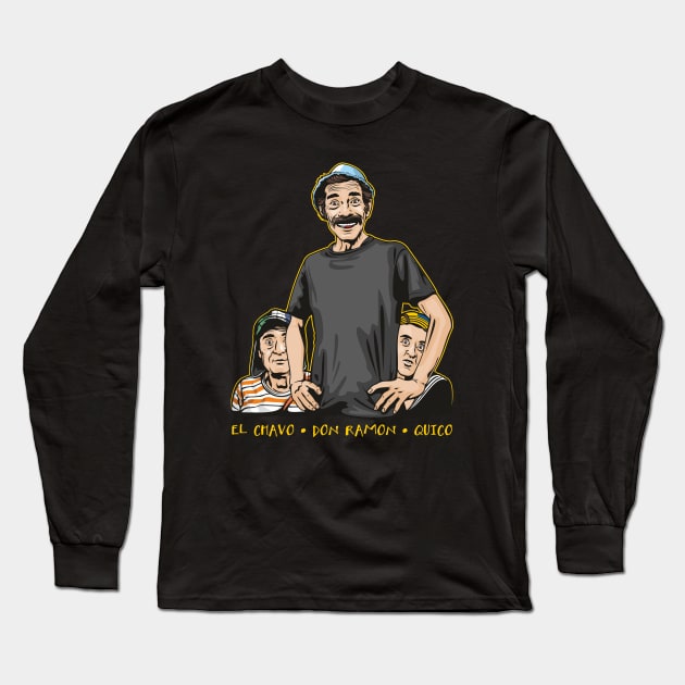 El Chavo Del Ocho Long Sleeve T-Shirt by Jamie Lee Art